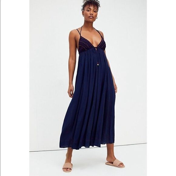 Free People June Bug Maxi Dress Size M - Picture 2 of 7